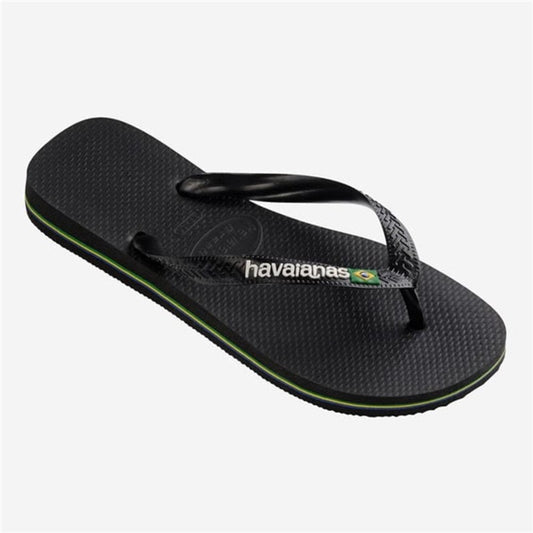 Havaianas - Kids Brasil Logo Flip Flops Black — BambiniJO Jordan