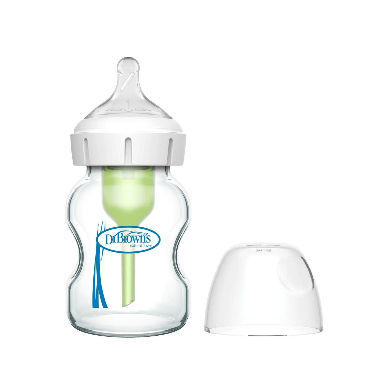 Dr. Brown's - GLASS Wide-Neck Options+ Bottle | 150ml | Level 1 Nipple