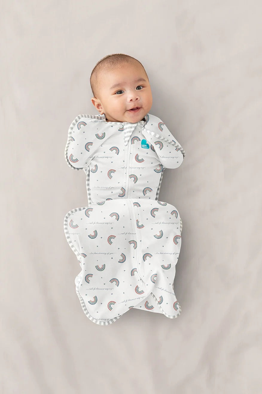Love To Dream - Swaddle Up™ Original 1.0 TOG White Rainbow Dream - Medium