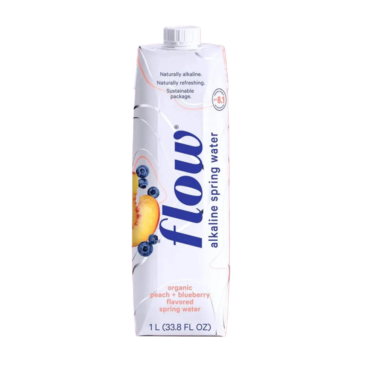 Flow - Organic Peach & Blueberry Alkaline Spring Water | 1L