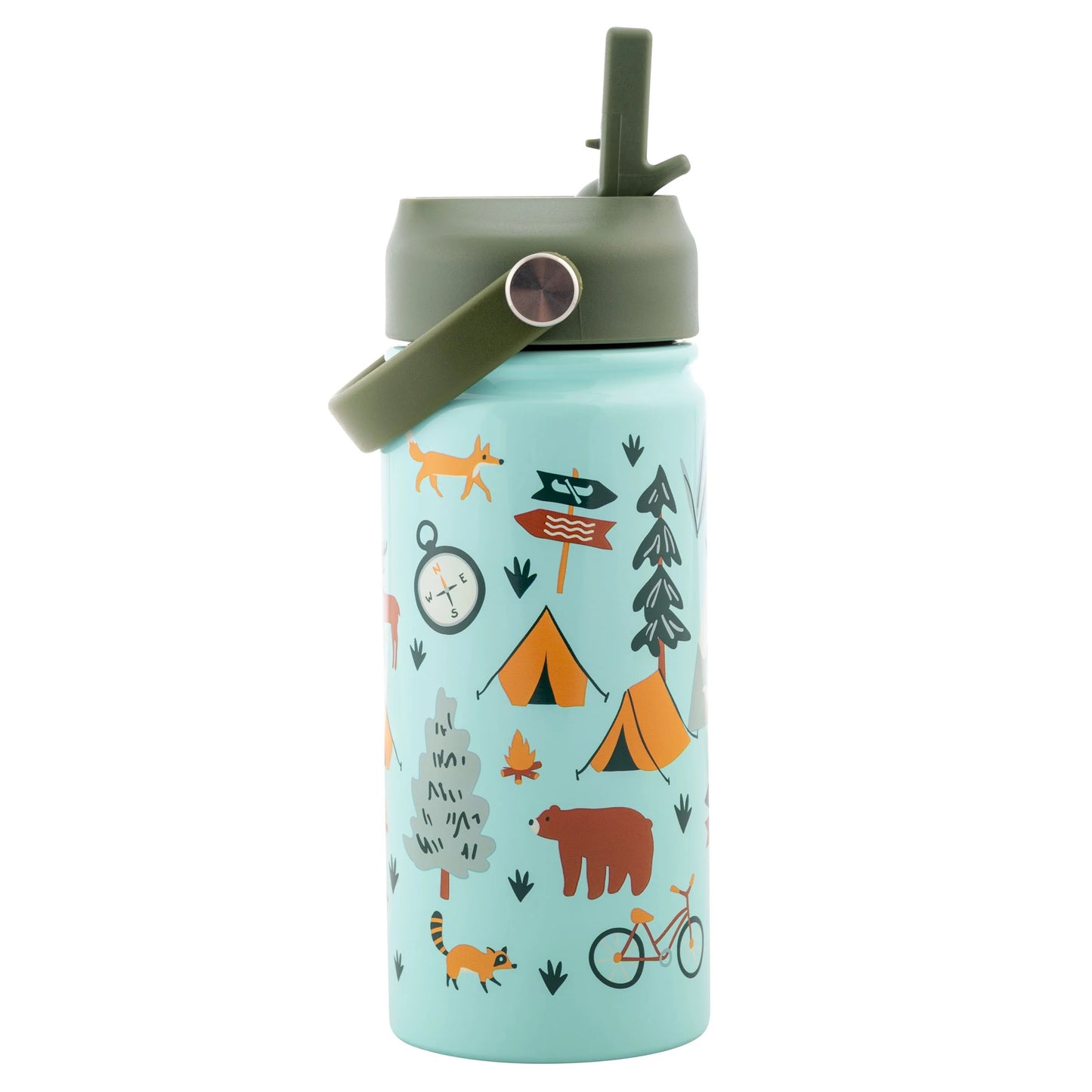 Stephen Joseph - Insulated Stainless Steel Bottle With Handle | 415ml | Outdoor