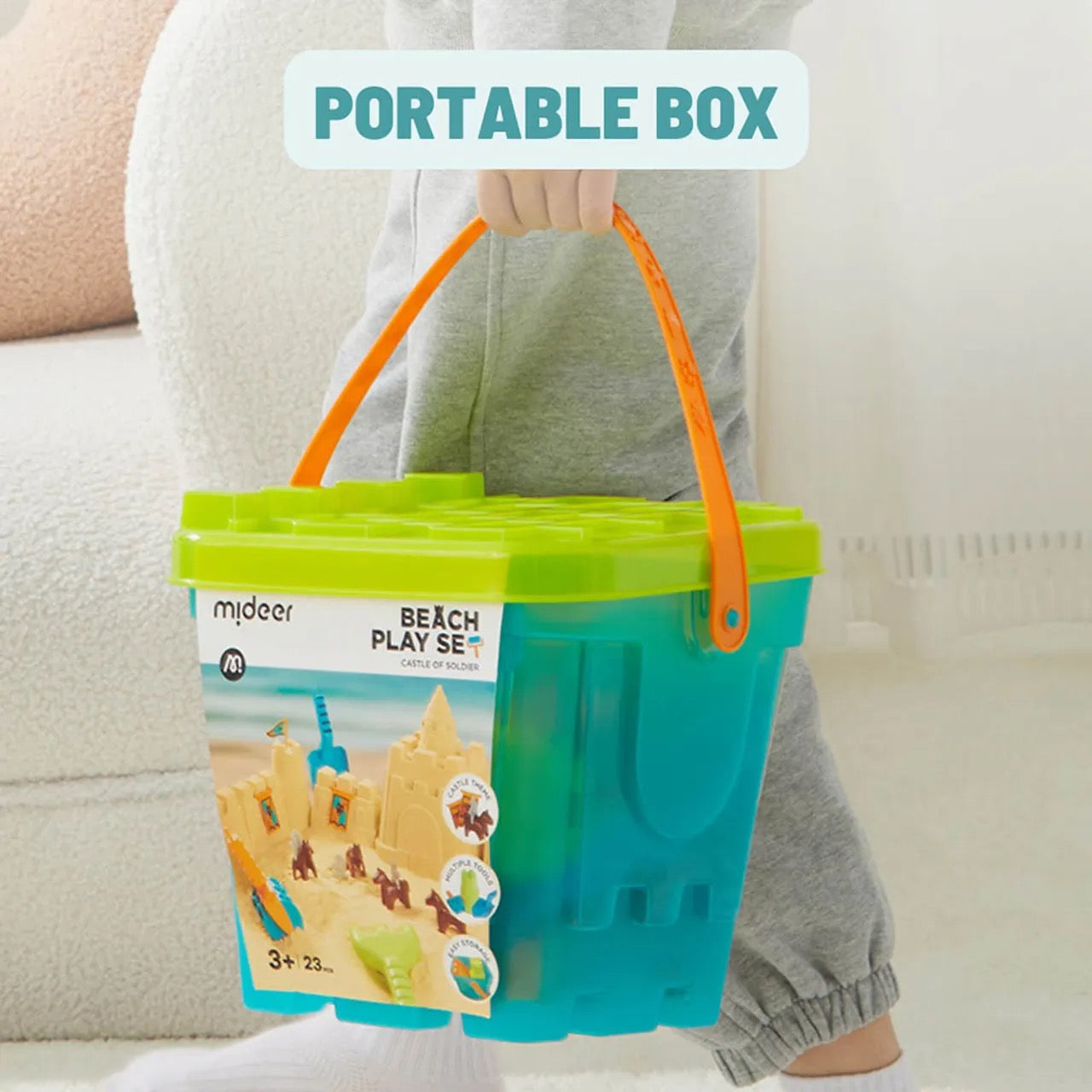 مجموعة ألعاب شاطئية متعددة الاستخدامات من ميدير - قلعة الجندي