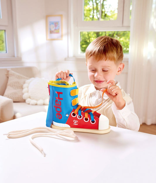 Hape - Tie-It Lacing Sneaker 3Y+ — BambiniJO Jordan