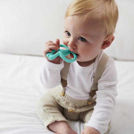 Matchstick Monkey Green Monkey Teether — BambiniJO Jordan