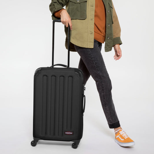 Eastpak - TRANZSHELL M Wheeled Luggage Black — BambiniJO Jordan