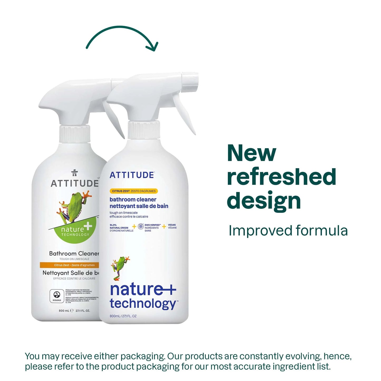 Attitude - Bathroom Cleaner Citrus 800ml