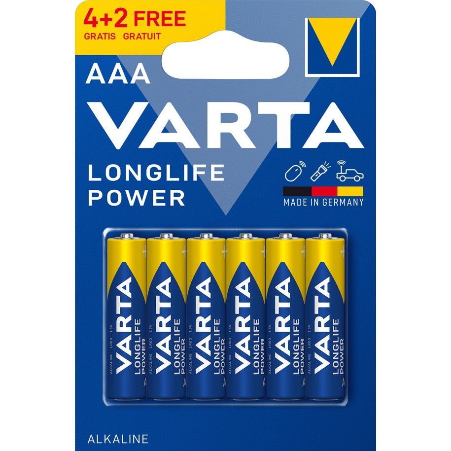 بطاريات فارتا طويلة العمر AAA | 4+2