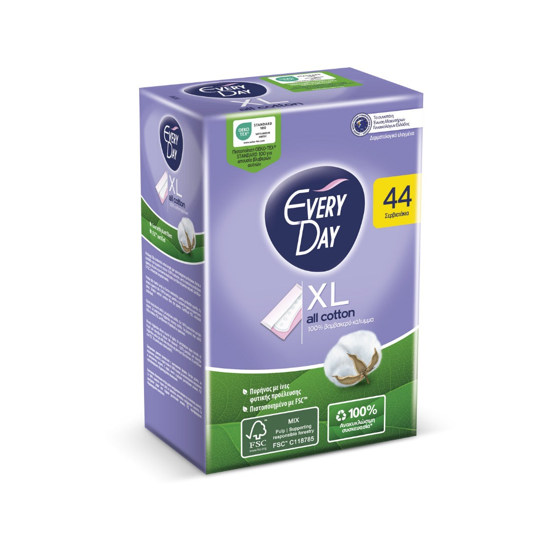 EVERYDAY ALL COTTON | Extra Long | 44 pcs