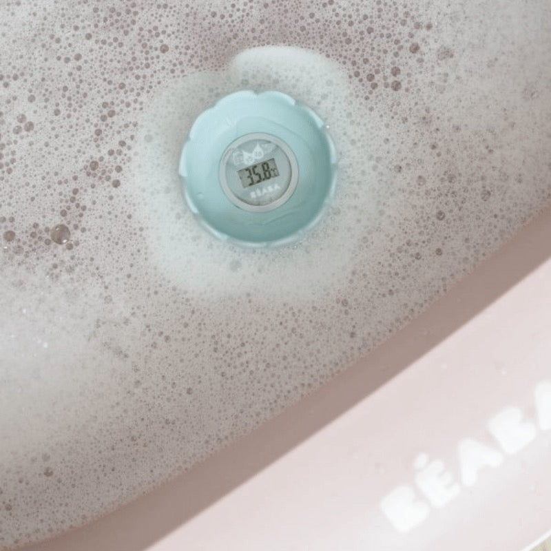 Beaba - Lotus Multi Functional Bath & Room Digital Thermometer | Green - Blue