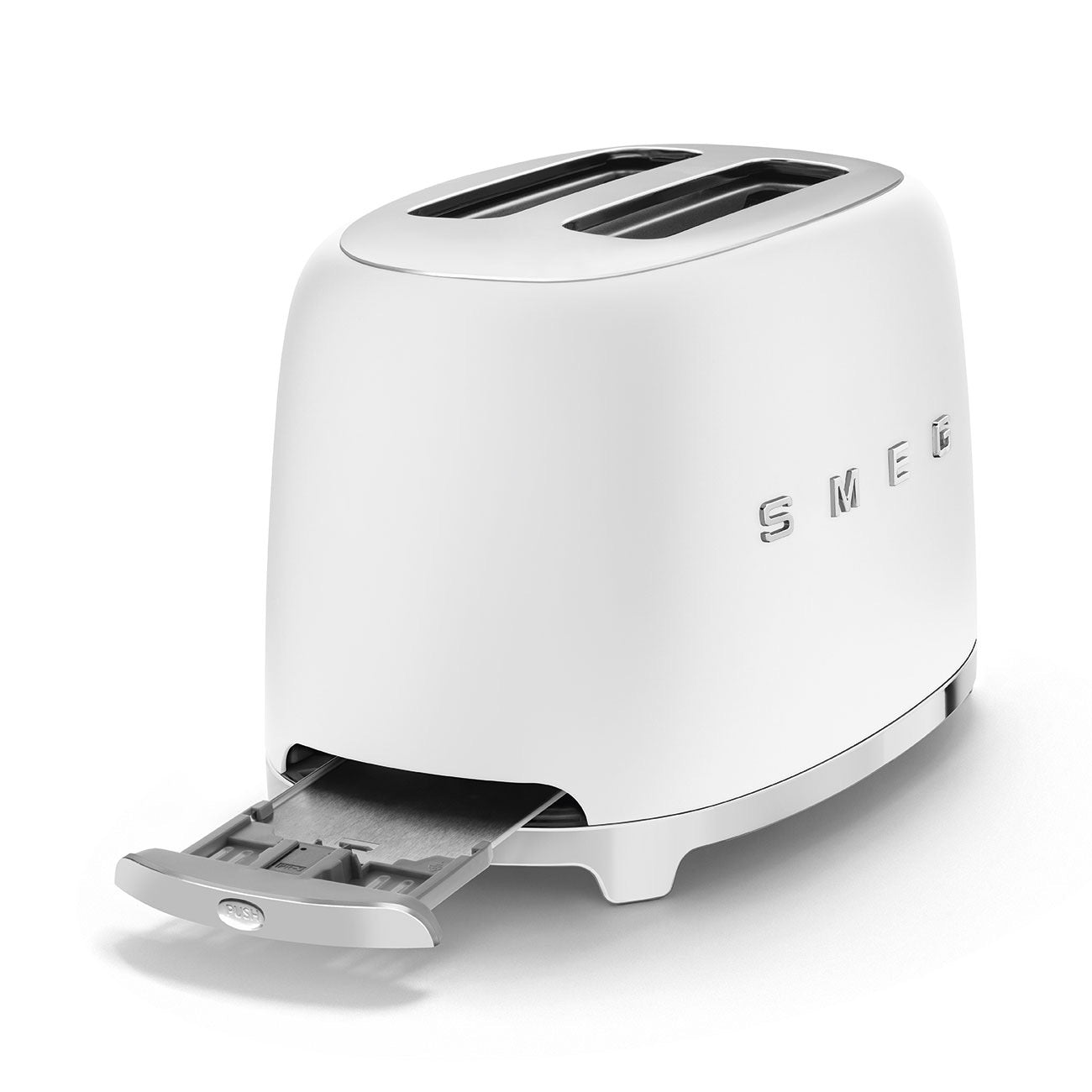 Smeg - Toaster | 2 Slots | 50's Style Aesthetic | Matt White