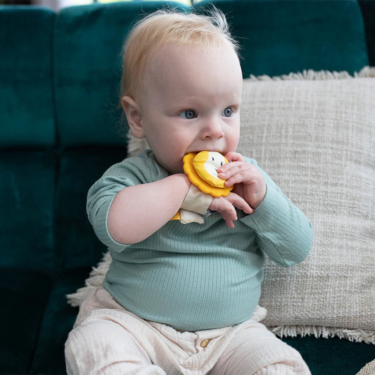 Matchstick Monkey Lion Wrist Teether — BambiniJO Jordan