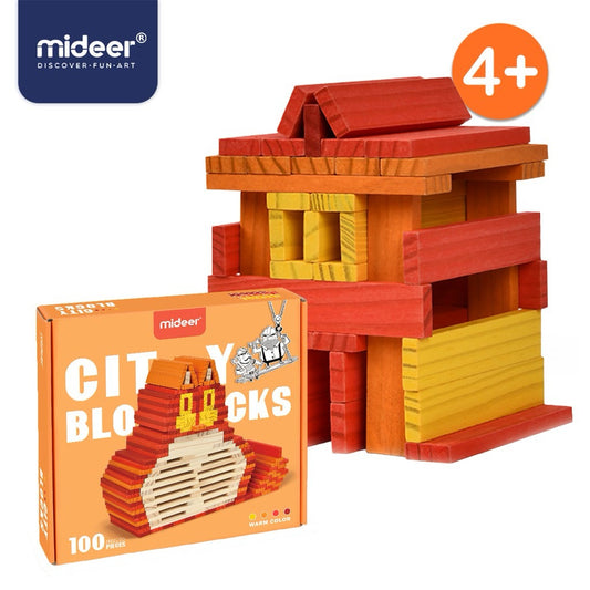 Mideer Cityblocks Warm Color 3Y+ — BambiniJO Jordan