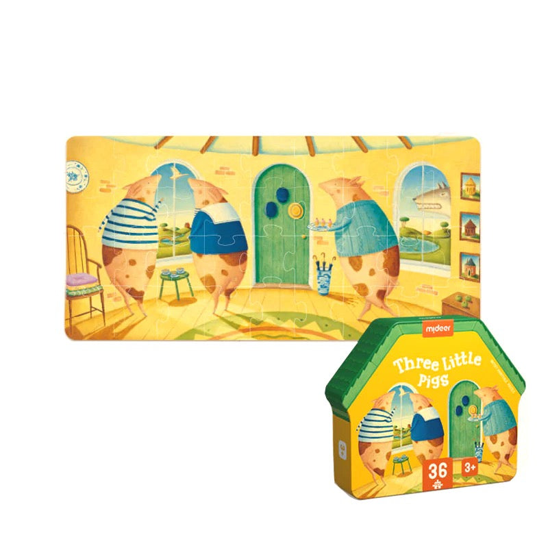 Mideer Artist's Fairy Tale Puzzle Three Little Pigs — BambiniJO Jordan