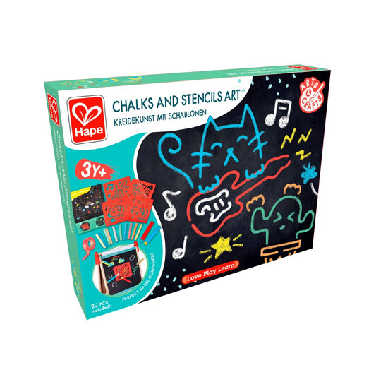 Hape - Chalks and Stencils Art 1-6Y — BambiniJO Jordan