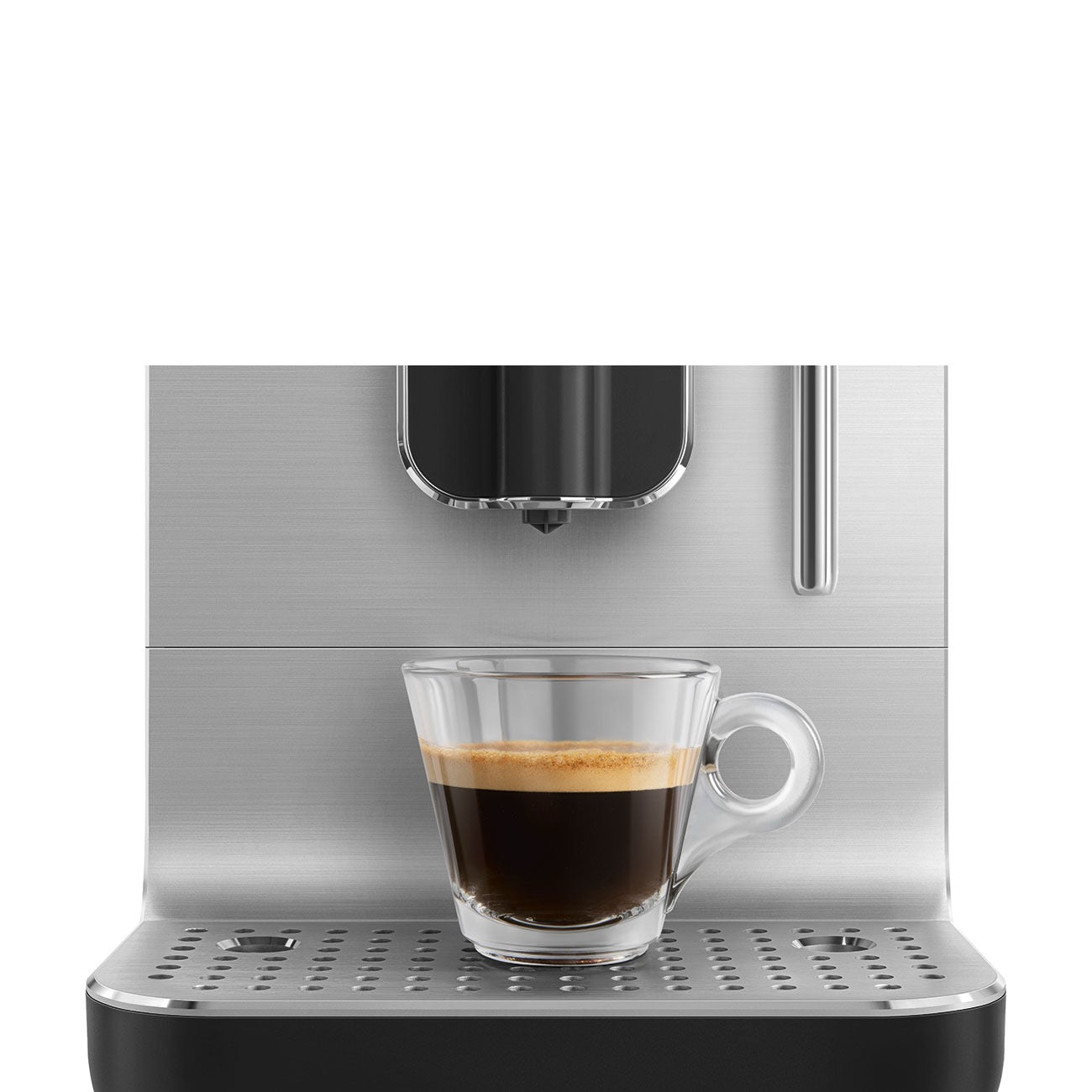 Smeg - Automatic Espresso Coffee Machine with Steam Wand | 50's Style Aesthetic | Black