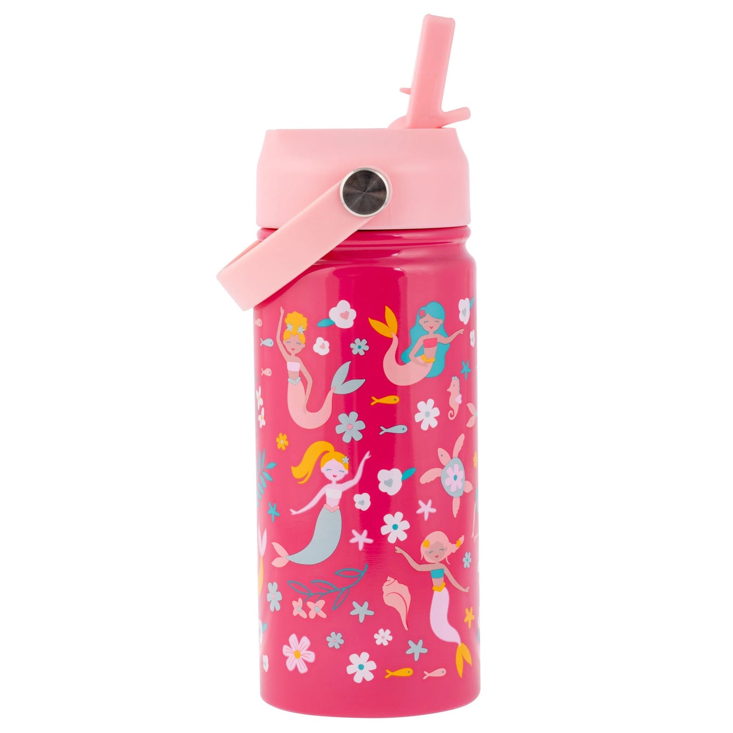 Stephen Joseph - Insulated Stainless Steel Bottle With Handle | 415ml | Mermaid
