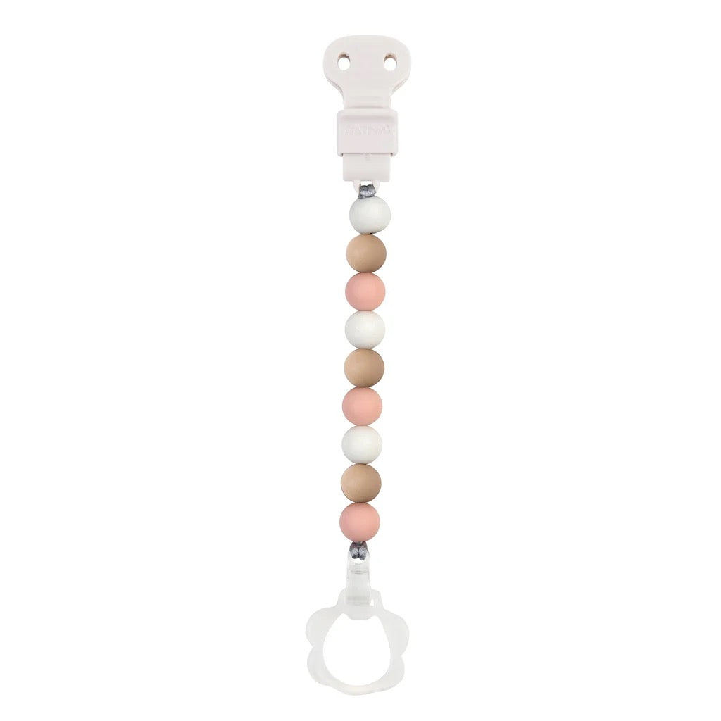 Nattou - Pacifinder Pacifier Clip | Multicolor Pink
