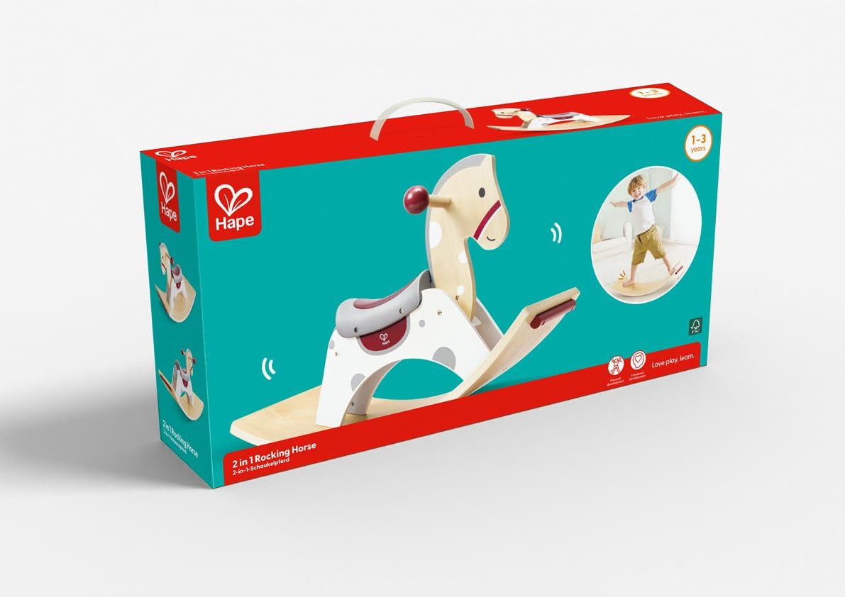 Hape - 2 in 1 Rocking Horse & Balance Board — BambiniJO Jordan
