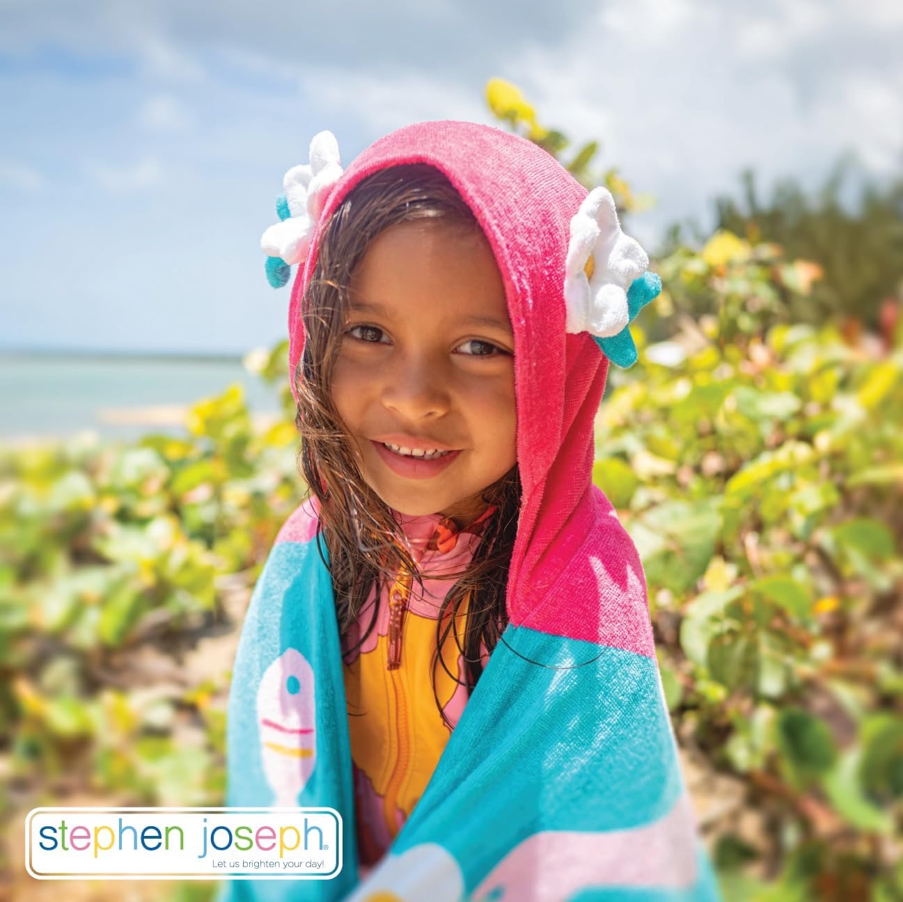 Stephen Joseph - Hooded Towel | Axolotl