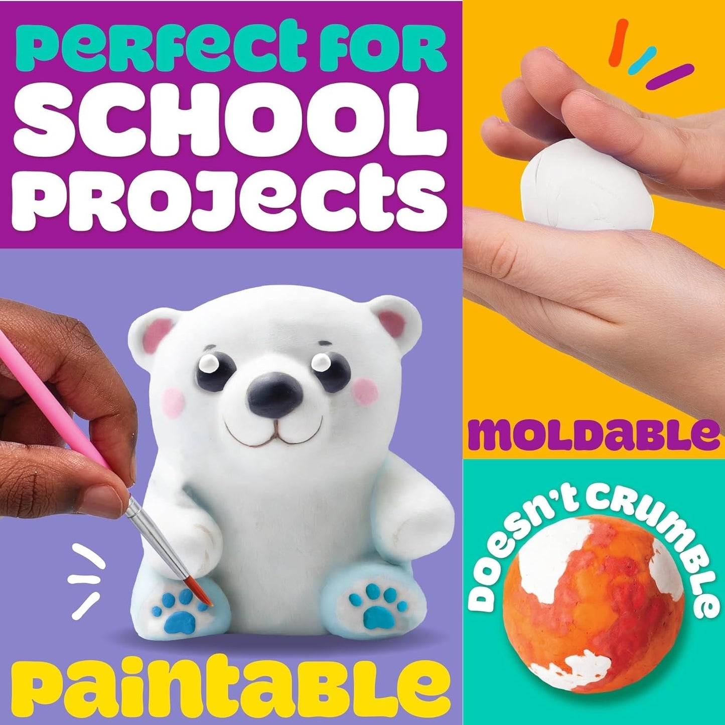 Play-Doh - Air Dry Clay Bag | 142g | Blue