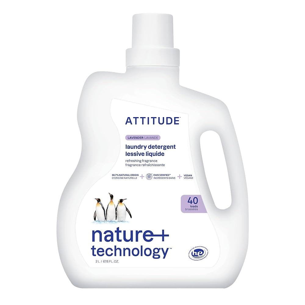 Attitude - Laundry Detergent Lavender Lessive Liquid 2L