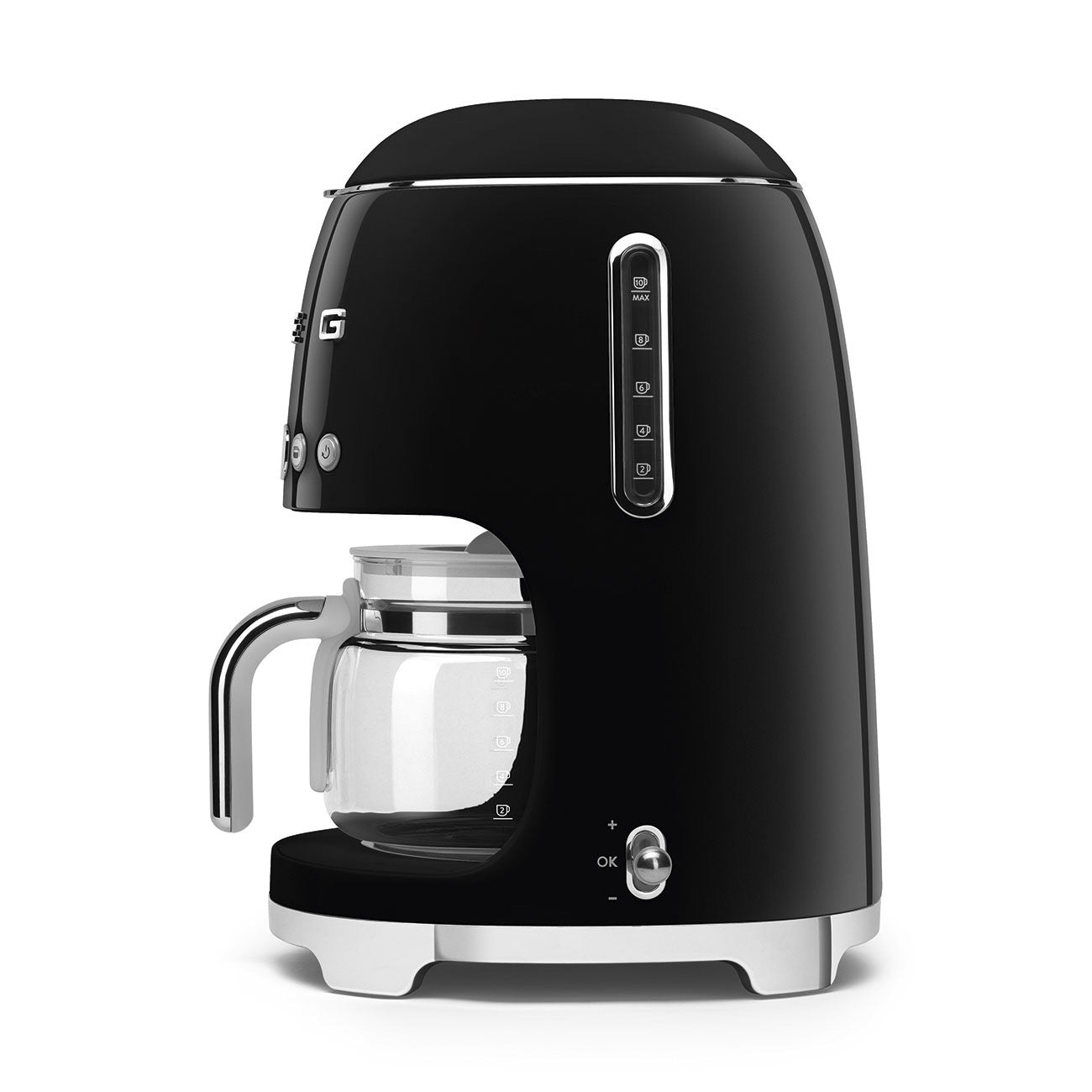 Smeg - Filter Coffee Machine Drip 10 Cups | 50's Style Aesthetic | Black