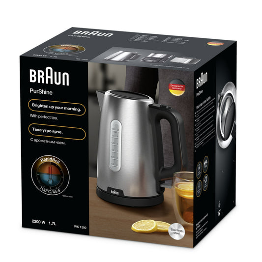 Braun Stainless Steel Kettle 2200W 1.7L — BambiniJO Jordan