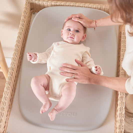 Nattou SOFTY Wipeable Changing Pad Clay — BambiniJO Jordan
