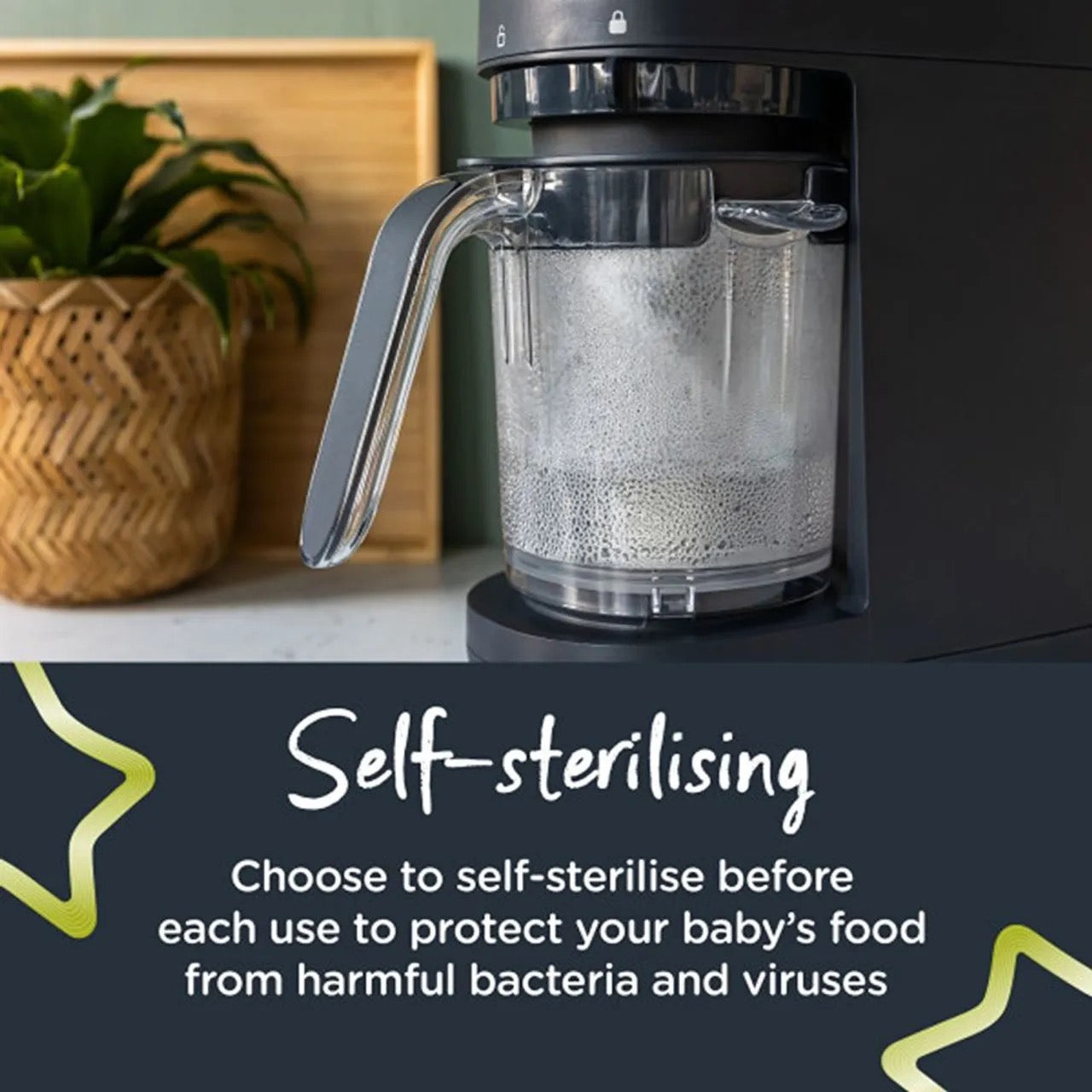 Tommee Tippee - 6-in-1 Baby Food Maker | Black