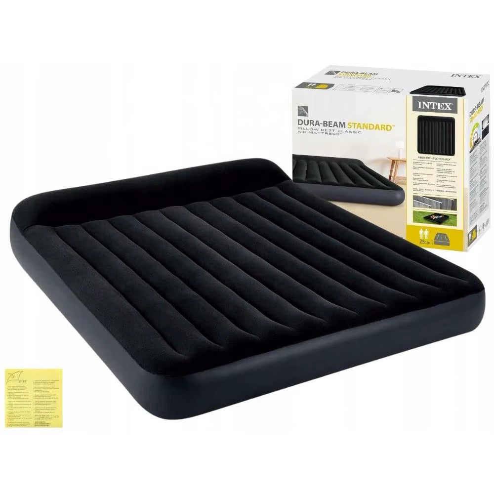 Intex - King Dura-beam Pillow Rest Classic Airbed 183 X 203 X 25cm