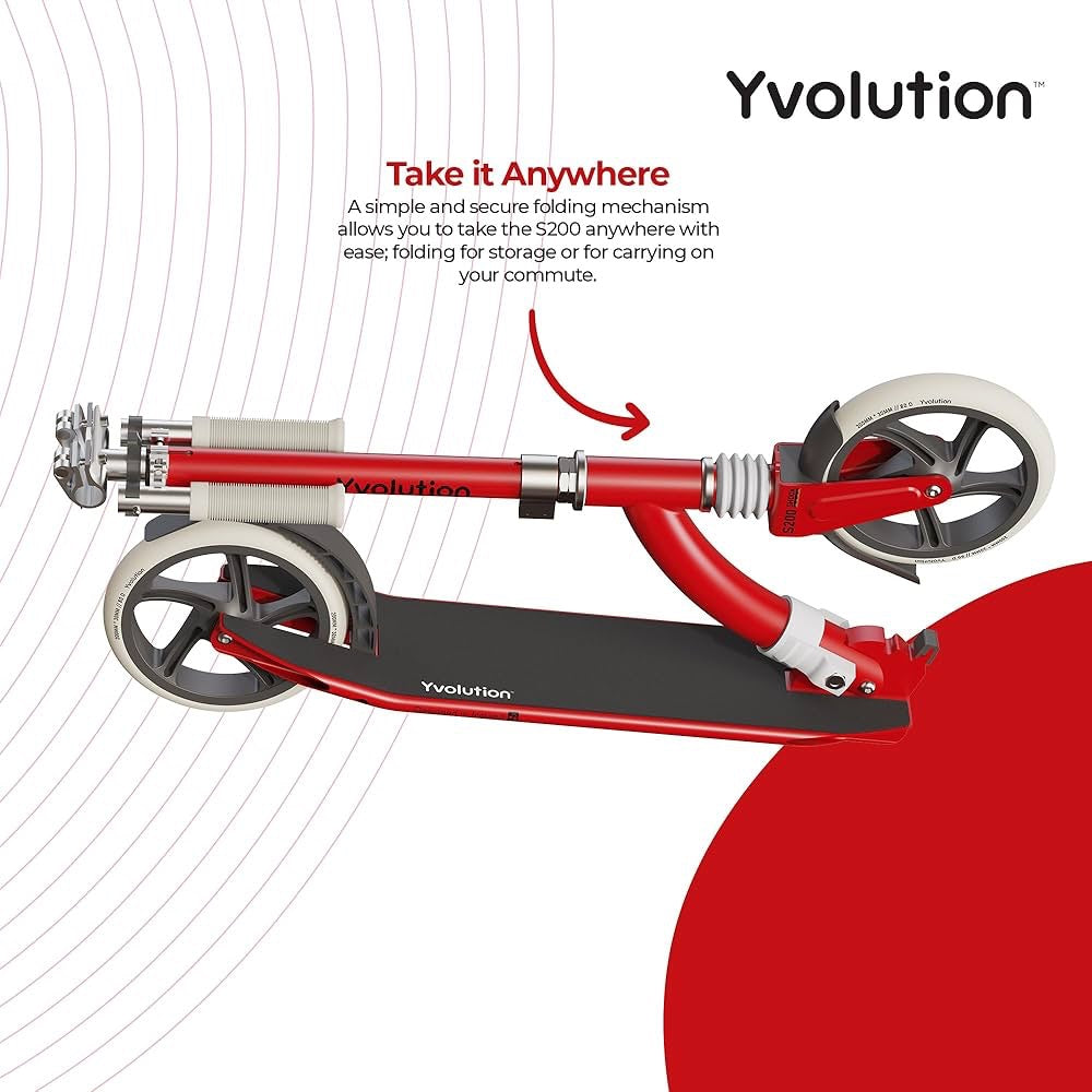 Yvolution - 2 wheel scooter S200 | RED | 3-8 Years