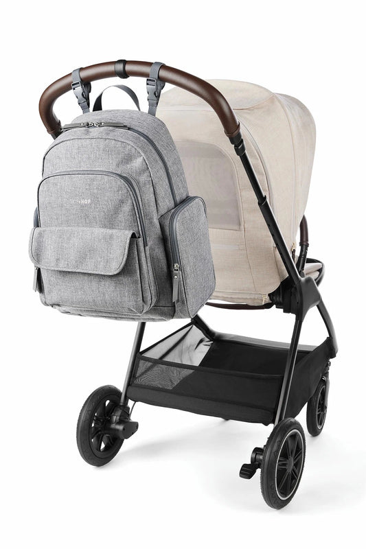 Skip Hop Luna Diaper Backpack - Heather Grey — BambiniJO Jordan