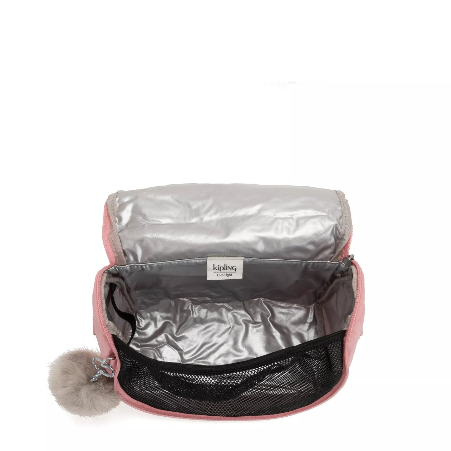 Kipling New Kichirou Insulated Lunch Bag Bridal Rose - trolley sleeve view