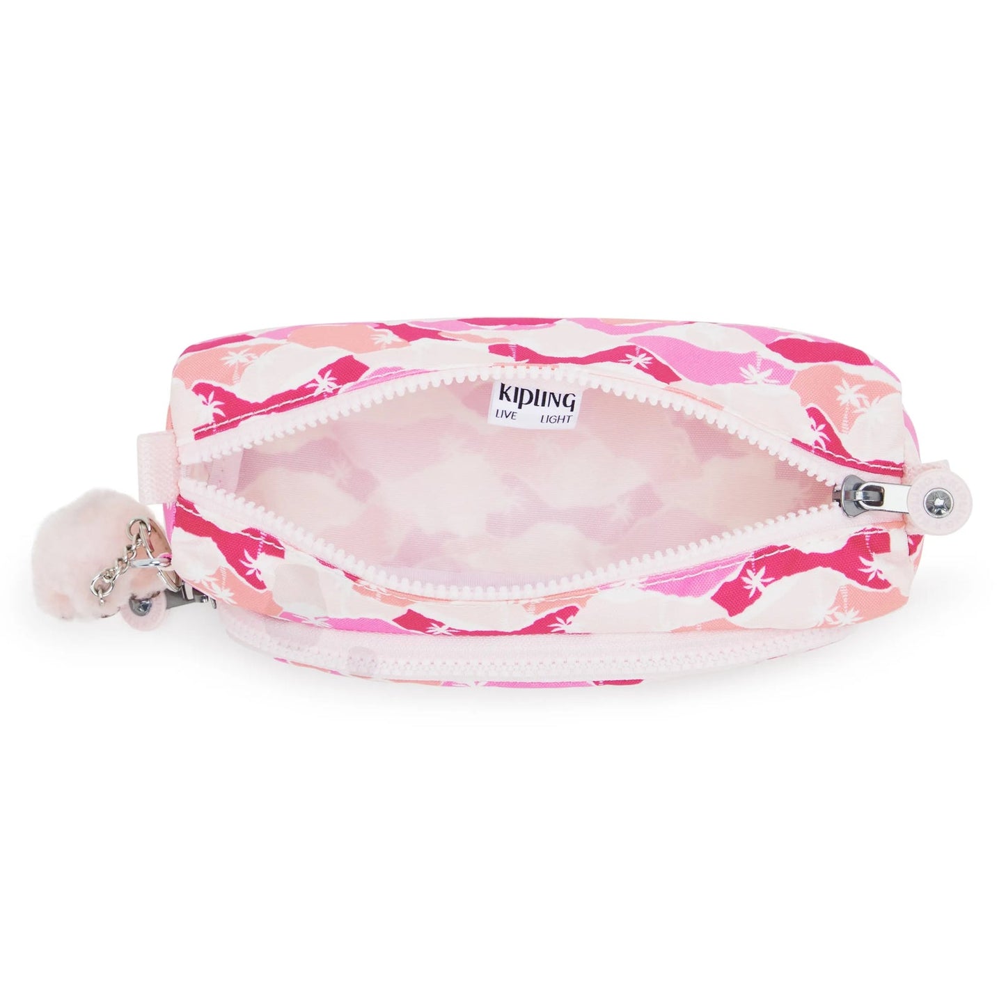 Kipling CUTE Pencil Case Pink Palm Medium - detail view