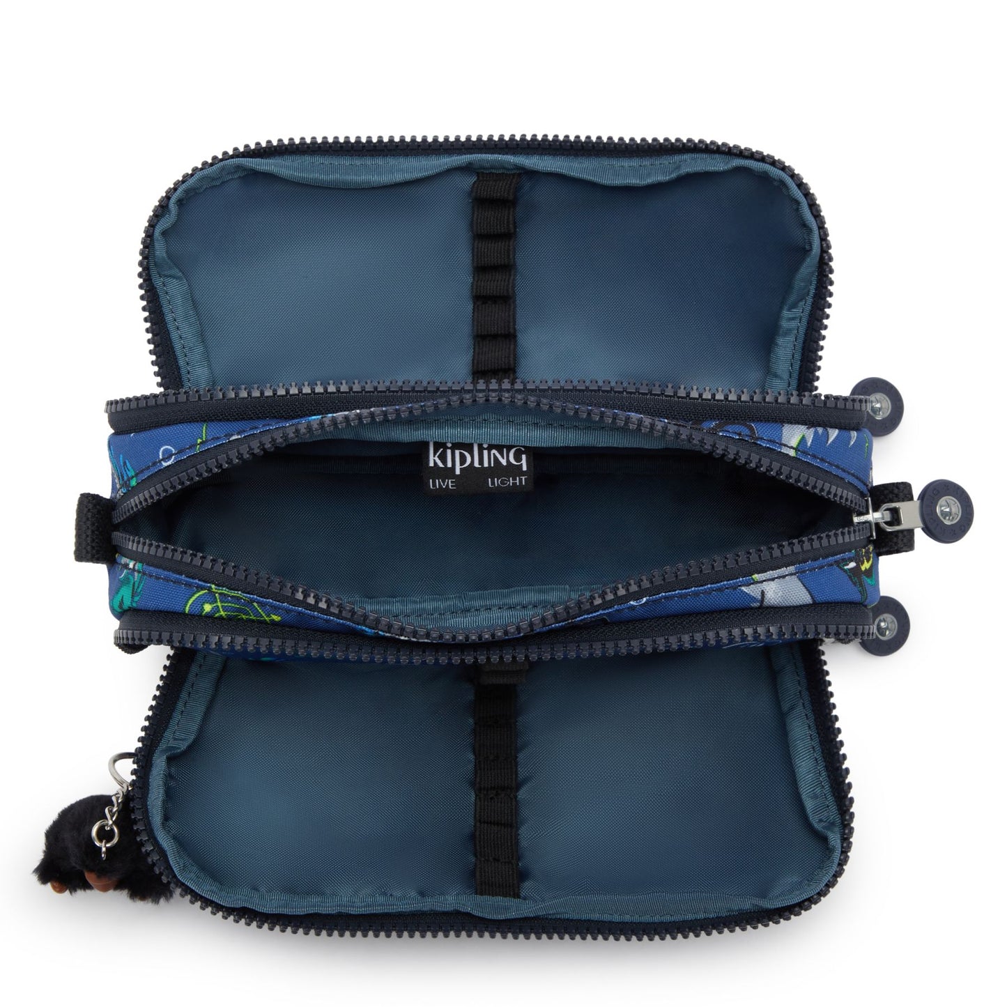 Kipling GITROY Pencil Case Undersea Party Large - open view