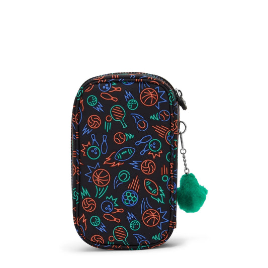 Kipling 50 Pens Medium Pencase Sport Doodle - angled — BambiniJO Jordan