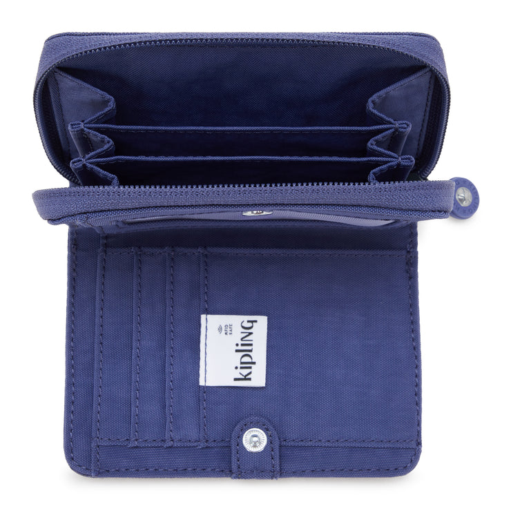 Kipling Money Love Wallet Ocean Blue - detail view