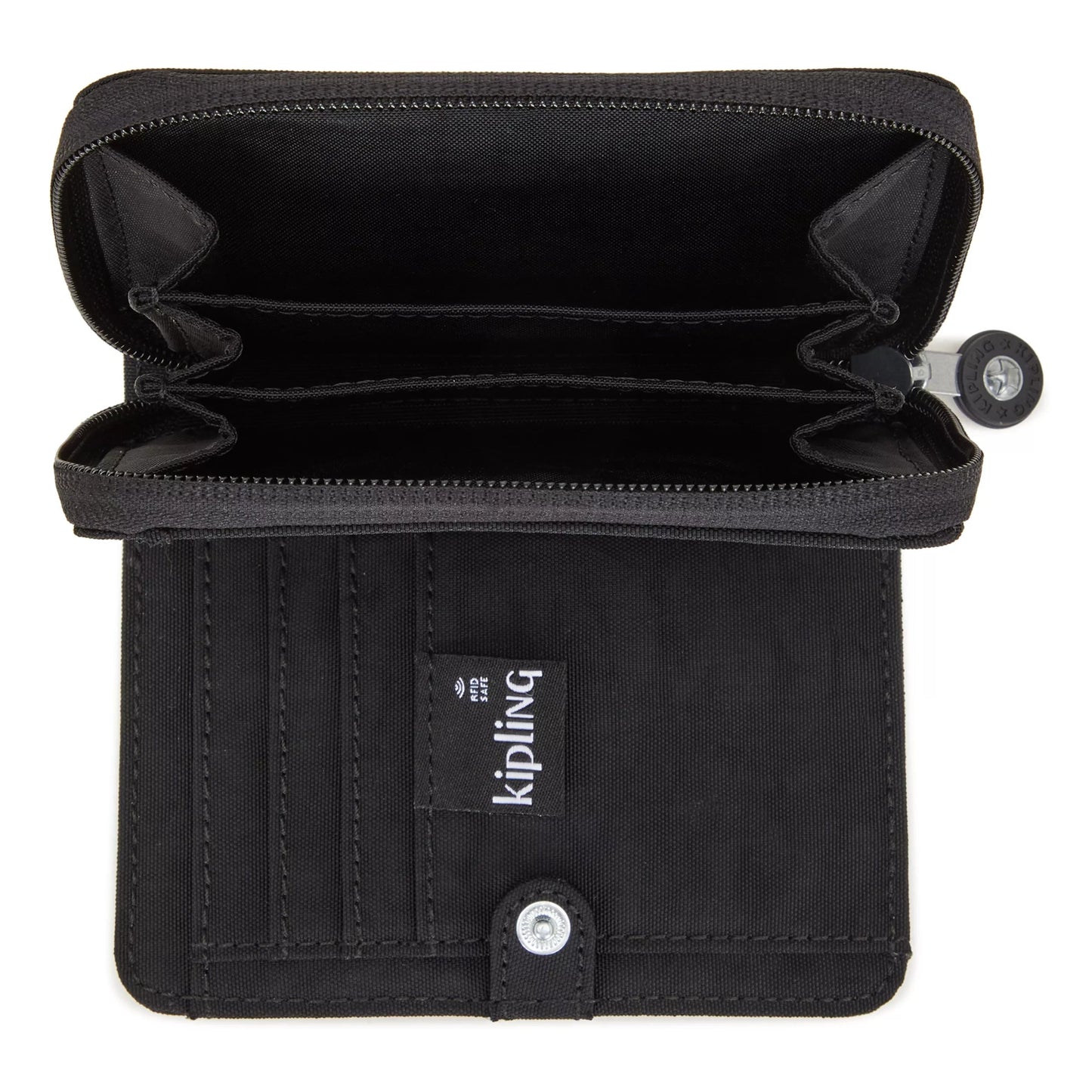 Kipling Money Love Wallet Black Noir - detail view