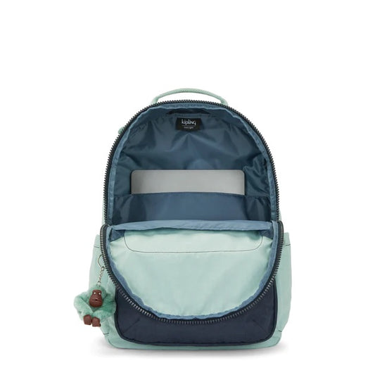 Kipling SEOUL Backpack Sea Green Block — BambiniJO Jordan