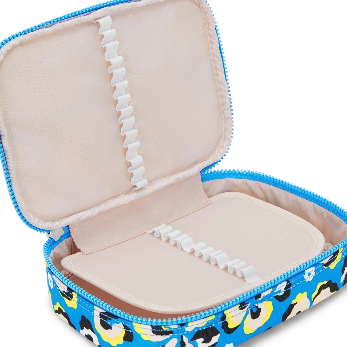 100 قلم، حافظة أقلام كبيرة بنقشة جلد النمر والزهور