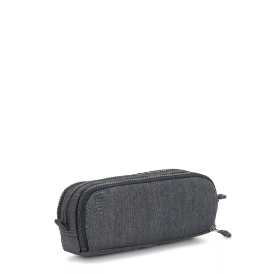 Kipling Gitroy Large Pencil Case Marine Navy - open view showing pen loops — BambiniJO Jordan