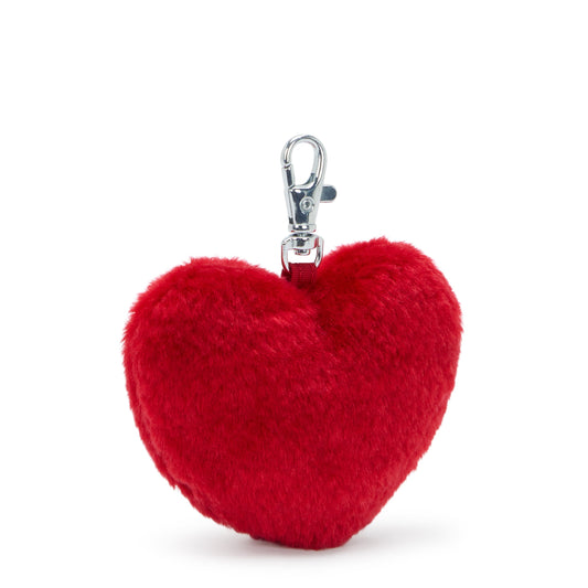 Kipling Furry Heart Charm Red Rouge — BambiniJO Jordan