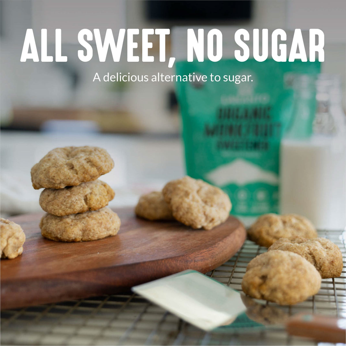 Lakanto Organic Classic Monk Fruit Sweetener in use