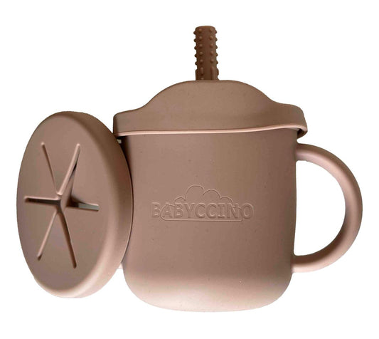 Babyccino Silicone Sip & Snack Cup — BambiniJO Jordan