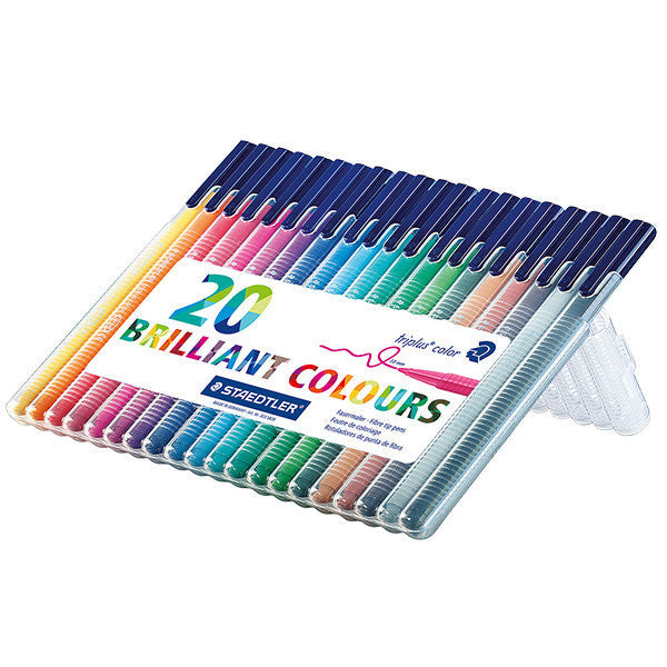 Staedtler triplus color fibre-tip pens pack of 20