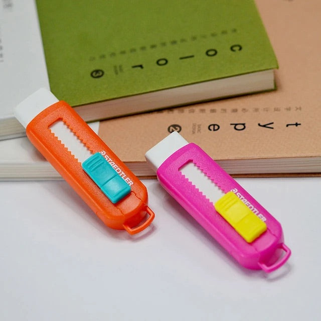 Staedtler - Eraser With Sliding Plastic Sleeve - Green