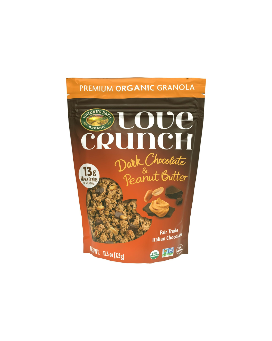 Nature's Path Organic Love Crunch Dark Chocolate & Peanut Butter Granola 325g