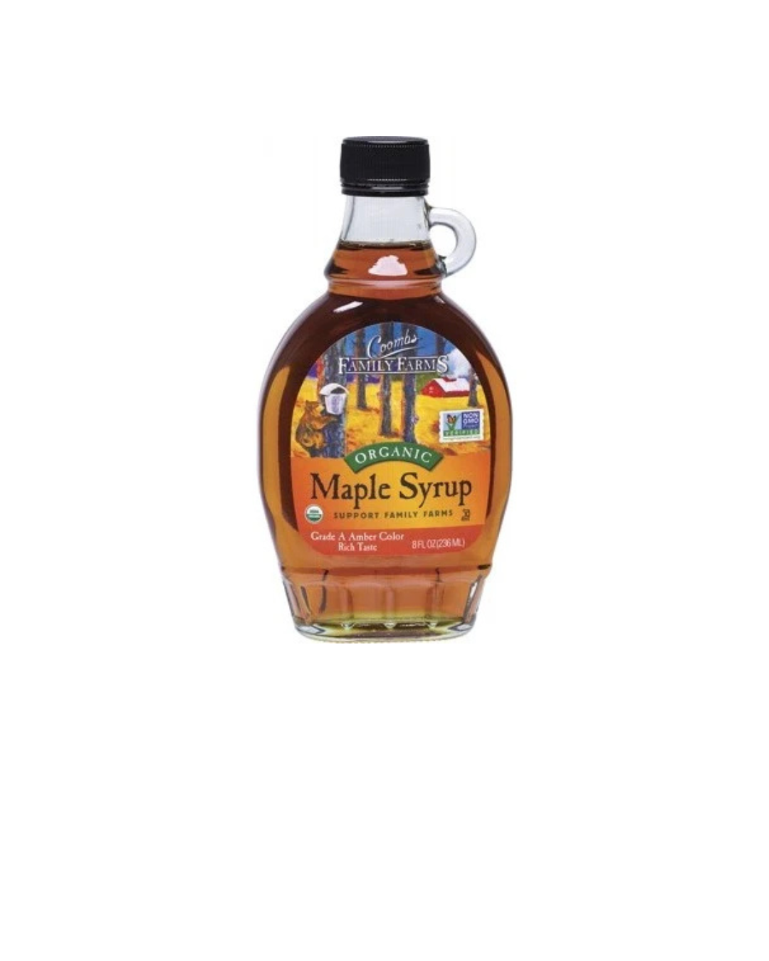 Coombs Family Farms Organic Maple Syrup Amber Color Grade A 236ml bottle