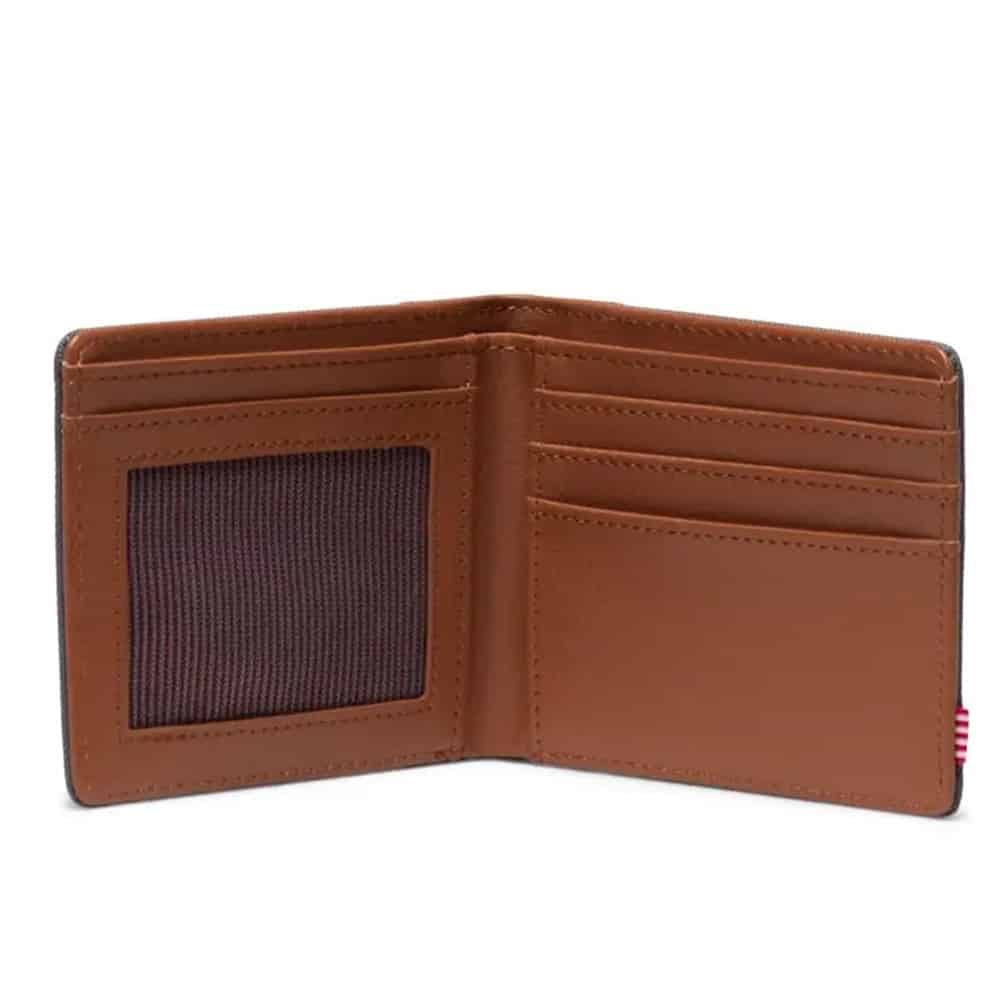 Herschel Hank II Wallet in Gargoyle - detail view