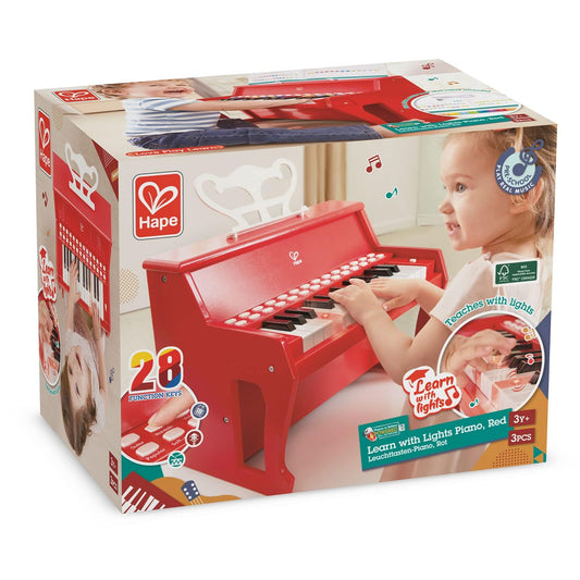 Hape Learn with Lights Piano, Red detail — BambiniJO Jordan